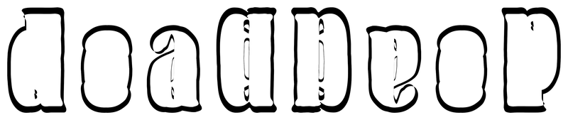 Ambigram for deadbeef in Waverly 